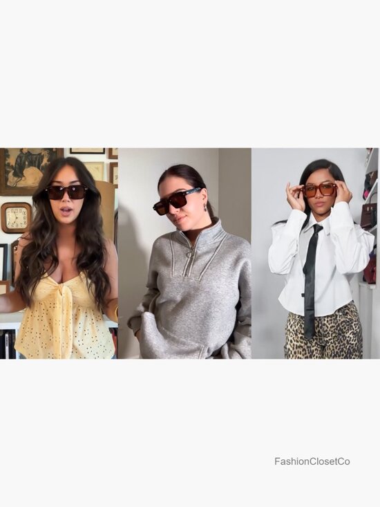 Big Trendy Square Polarized Sunglasses Womens Retro Chunky Oversized main image 7